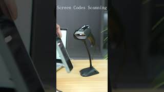 TEEMI TMSL-77 Barcode Scanner with Stand USB Wired Inventory 1D 2D QR Code Scanners