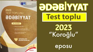 "Koroğlu" eposu - Ədəbiyyat test toplusu