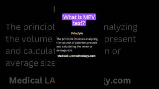 what is mpv blood test high low mean #dmlt #dmlt_video #labtech