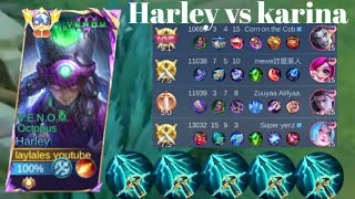 HARLEY VS KARINA❗BUILD ONE HIT ENEMY DELETE! CRAZY DAMAGE | build top 1 global Harley