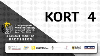 OOM | kort 4 | dzień 2 | Trzebnica 2024 | badminton