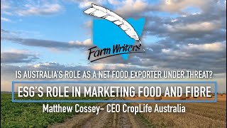 ESG's role in marketing food and fibre