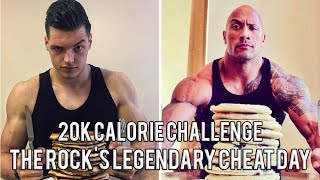 The Rock's Legendary Cheat Day | 20,000 Calorie Challenge | Man VS Food