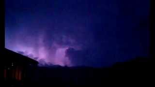 Sensationelles Gewitter über dem Wallis / Bettmeralp - Blitze im Sekundentakt Teil 1/2