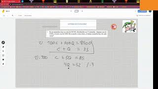 SISTEMA DE ECUACIONES - TALLER DE MATEMÁTICAS IIº MEDIO