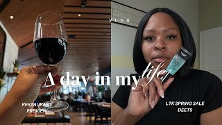 Vlog | Restaurant previewing , NEW in Dallas | LTK Spring sale deets. #solovlogger #dallasrestuants