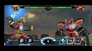 Mighty morphin megazord v s Thunder megazord #powerrangers #mightymorphinpowerranger #gamer #game