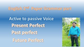 Active to  passive voice  present/past/ future perfect