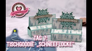 8 Tage Weihnachten -Tag7- Tischgoodie "Schneeflocke"