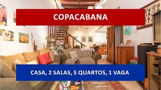 CA0167 - Copacabana, Rua Pompeu Loureiro, vende-se linda casa de vila, 5 quartos, 1 vaga.