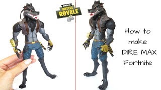 How to create DIRE MAX Fortnite (LOBUNO)/ Polymer clay/ Cold porcelain