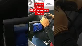 sparco 12volts air compressor 100psi