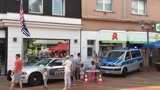 „The Thin Blue Line“ tribute cop-car Germany  @ Blaulichtmeile Essen-Steele 5/2017