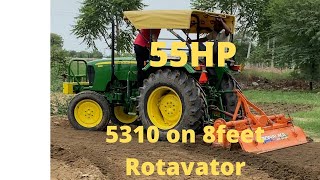 Johndeere 5310 with 8 feet rotavator