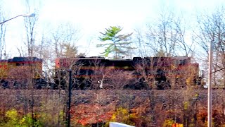 A Distant CSX I132 with a KCS/UP Combo at Pendleton, IN - 11/26/24