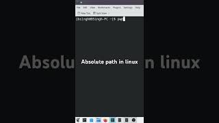 How to print absolute path in linux | pwd | BASH | print working directory #shorts #yshorts