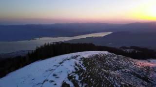 Sunrise on Lake Zurich [DJI Mavic Pro]