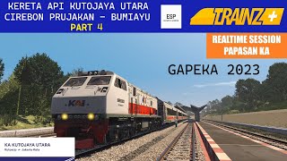 4. KERETA API KUTOJAYA UTARA | CIREBON PRUJAKAN - BUMIAYU | PART 4 | TRAINZ SIMULATOR INDONESIA