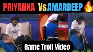 Amardeep vs Priyanka l Ticket to Finale Task 🏀 ##trolls #biggboss #biggboss7telugu #bb7telugu