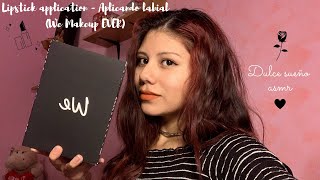 ASMR Español - Aplicando labial | Lipstick application | Mouth Sounds | We make-up EVER (+55 Min)