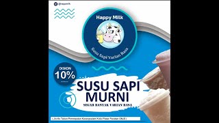 Iklan minuman olahan susu segar mantap