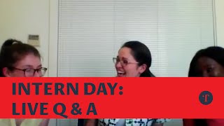 Intern Day Live Q&A 2018