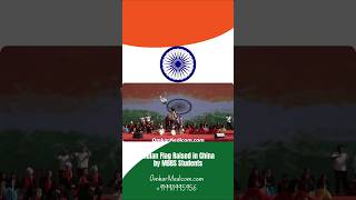 MBBS Students raise the Indian Flag in China.