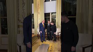 President Zelenskyy arrives at Élysée Palace to meet with President Trump & President Macron 🇺🇸🇫🇷🇺🇦