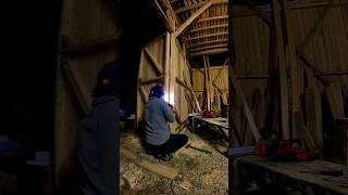 final touches the Wooden door of carpenter office #howtodo #woodworking #shorts