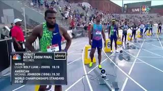 Men's 200m final USA championship 2019