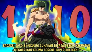 FULL OP 1110 - ZORO NGAMUK! TEBASAN BEKU ZORO & GOROSEI NUSJURO! KEKUATAN MENGERIKAN 5 IBLIS GOROSEI