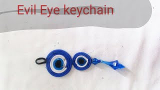 Evil Eye keychain 🧿 // Diy small keychain making