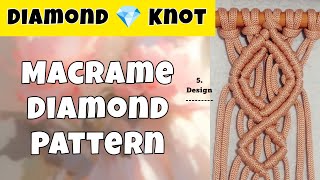 #EP10 Macrame Diamond Pattern, It's so useful for projects