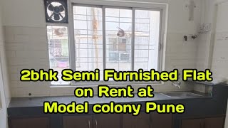 2 bhk semi Furnished flat available on rent at Model colony Shivaji nagar Pune