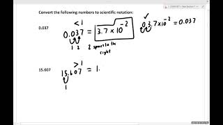 CHEM 107 Ch. 1 Lecture: Problem Solving Session # 1 Scientific Notation and Exponents Solution