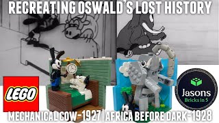 Recreating Oswald the Lucky Rabbit’s Lost History in Lego Part 8-mechanical cow & Africa before dark