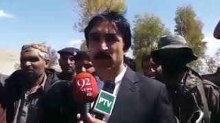 سنجاوی ۔ صوبائی وزیر پی ایچ ای واسا حاجی نور محمد دمڑ کی لیویز چوکی لال کٹائی پرحملے  میڈیا سے گفتگو