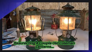 RESURECTING A COUPLE VINTAGE GARAGE SALE LANTERNS !!!