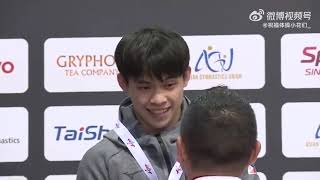 Carlo's Yulo 🇵🇭🥇 Awarding Ceremony Parallel Bars (Asian Gymnastics Championship Singapore 2023)