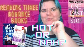 Reading Three Romances Vlog!