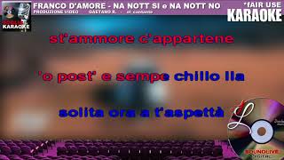 Franco D'Amore - Na nott si e na nott no - karaoke (SL) Fair Use