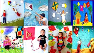 makarsankranti theme baby photoshoot at home😍💖 | kite festival theme photoshoot uttrayan special |