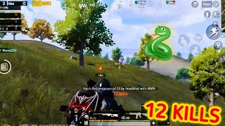 Killing Snake🐍 in PUBG Mobile🔥| 12 Kills Full Rush