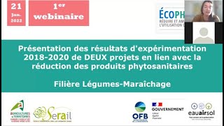 Filière Légumes et maraîchage :  résultats d'expérimentation sur la réduction des phytosanitaires