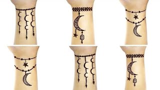 Latest jewellery mehndi design| Simple jewellery style mehndi tattoo|