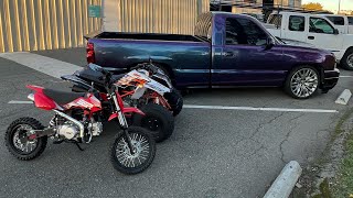 Picked up some new toys! (Pit bike and quad)