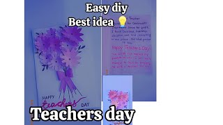 easy and best teachers day card  #anamartandcraft #diy #teachersday #craft