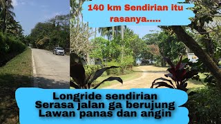 gowes sendirian menempuh 140 kilometer, jakarta - anyer