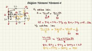 Düğüm Gerilimleri Yöntemi - 4 - Süper Gerilimleri - Düğüm Gerilimleri Yöntemi Bağımlı Kaynak