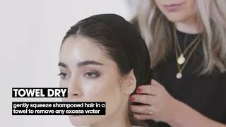 #ghdduetstyle | transform hair from wet to styled | mirror-glass sleek hair tutorial | ghd ANZ